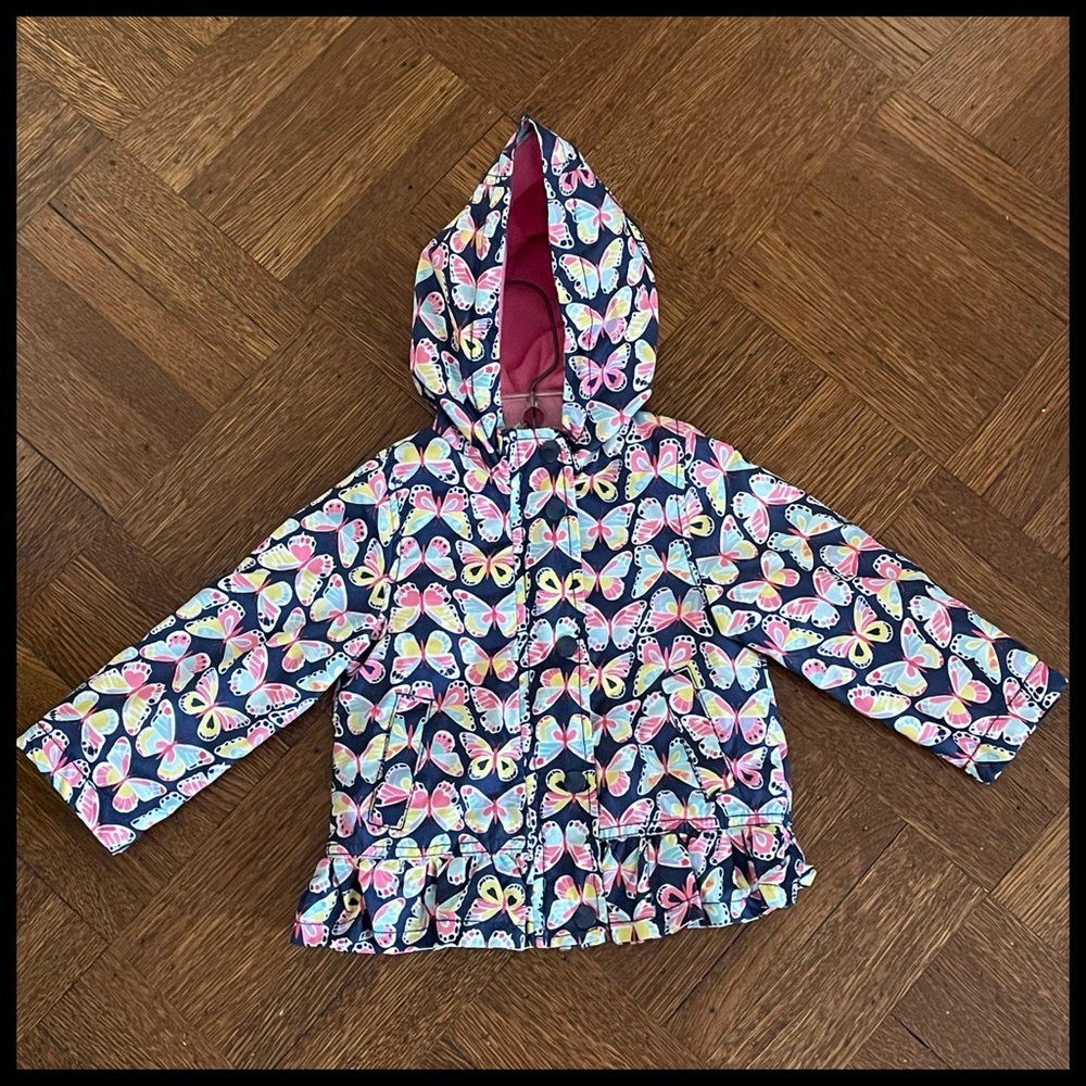 🆕 {Carter’s} Butterfly Ruffle Rain Jacket